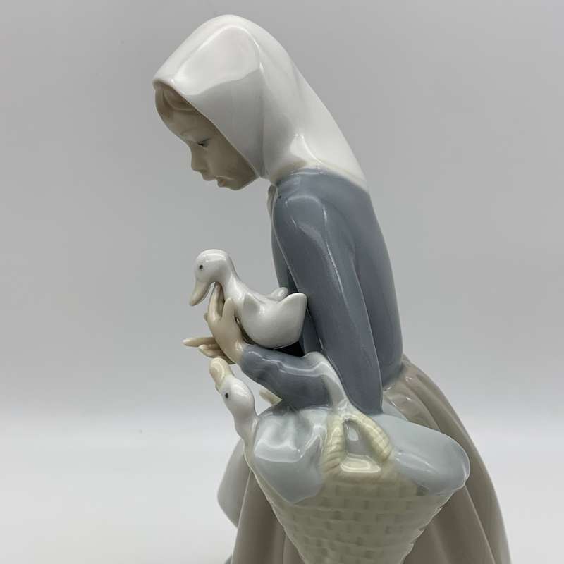 Early Lladro 'Shepherdess with Ducks' Figurine