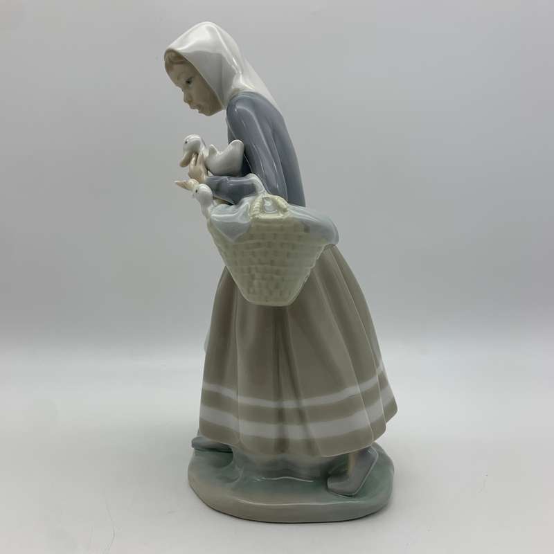 Early Lladro 'Shepherdess with Ducks' Figurine