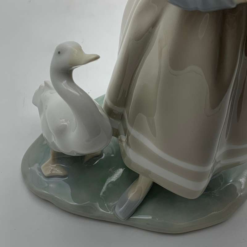 Early Lladro 'Shepherdess with Ducks' Figurine