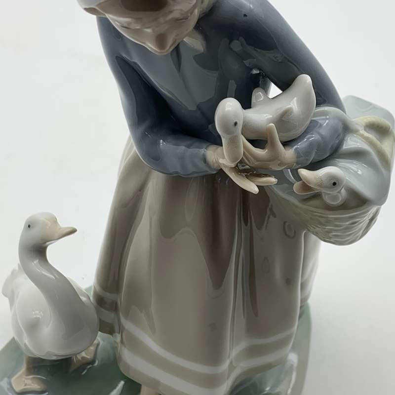 Early Lladro 'Shepherdess with Ducks' Figurine