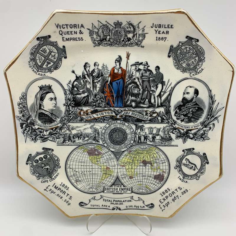 Antique Queen Victoria '1887' Empire Jubilee Plate