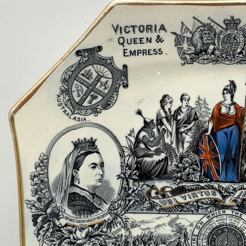 Antique Queen Victoria '1887' Empire Jubilee Plate