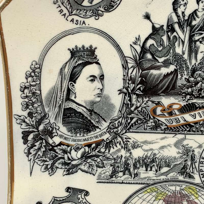 Antique Queen Victoria '1887' Empire Jubilee Plate