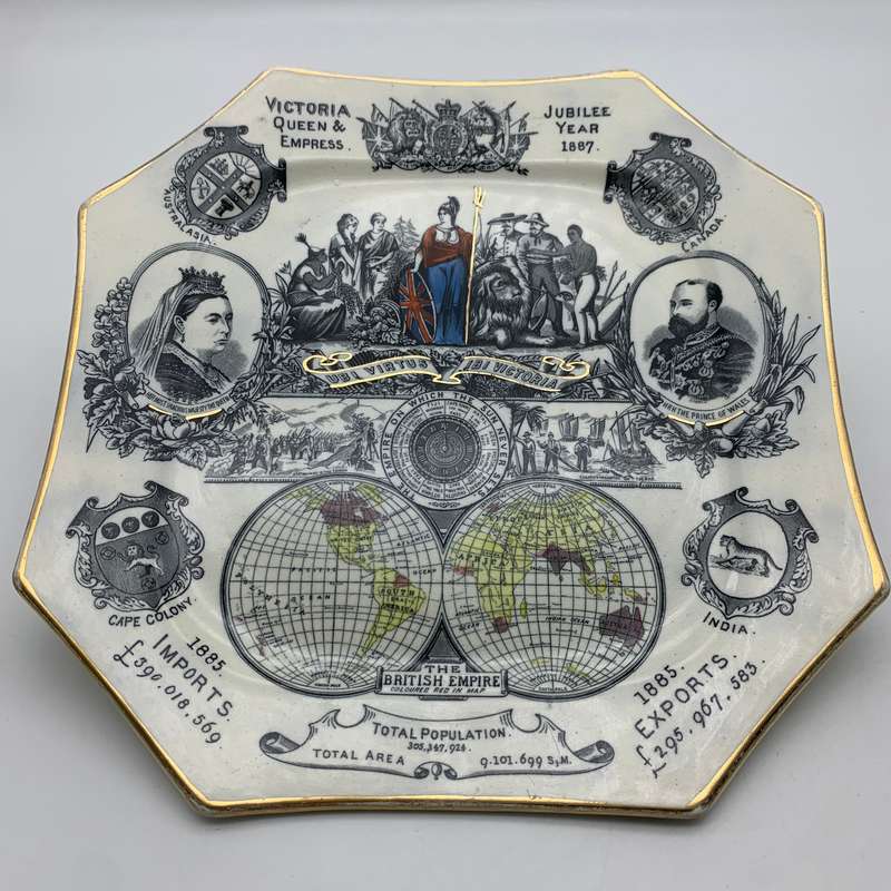 Antique Queen Victoria '1887' Empire Jubilee Plate