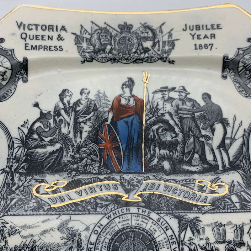 Antique Queen Victoria '1887' Empire Jubilee Plate