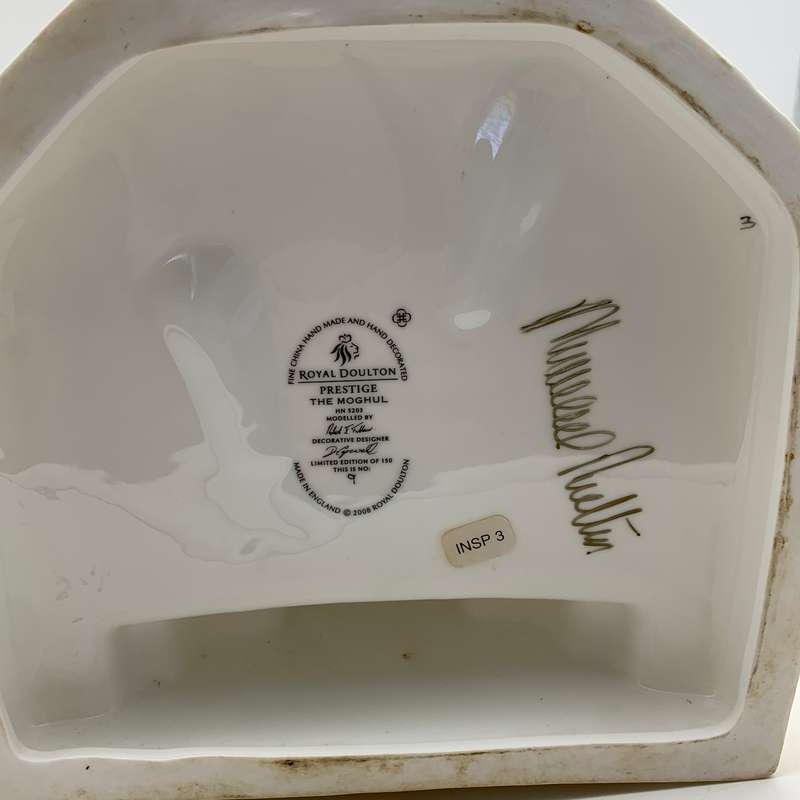 Very Rare Royal Doulton 'The Moghul' (HN5208) Figurine (Ltd. 9/150 - Signed By Michael Doulton)