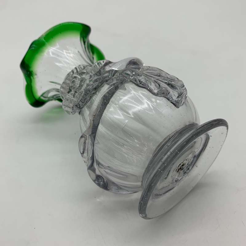 Pretty Pair of Antique 'Hand Blown' Glass Vases