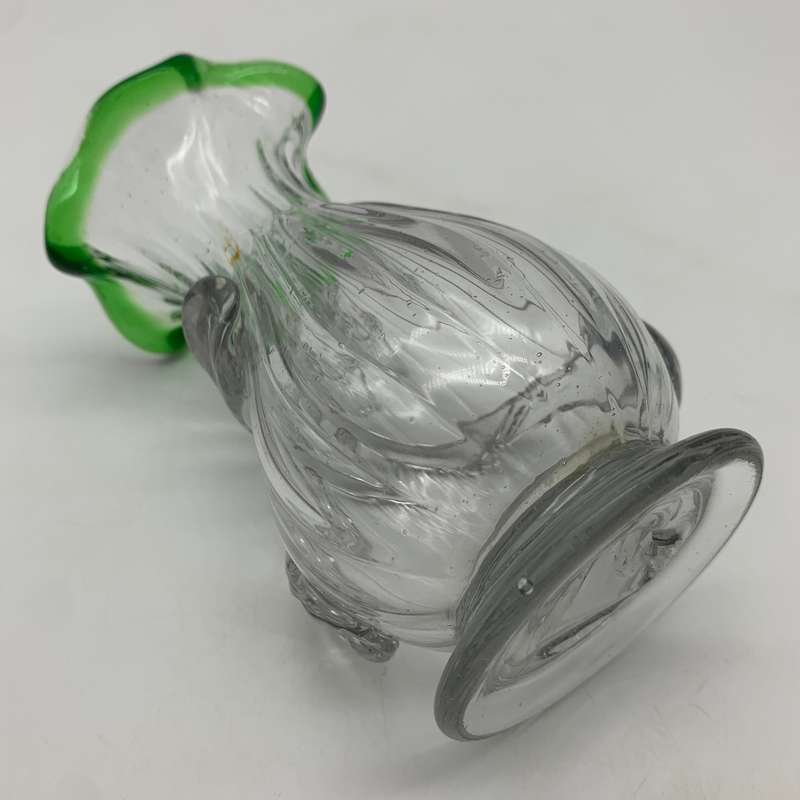 Pretty Pair of Antique 'Hand Blown' Glass Vases