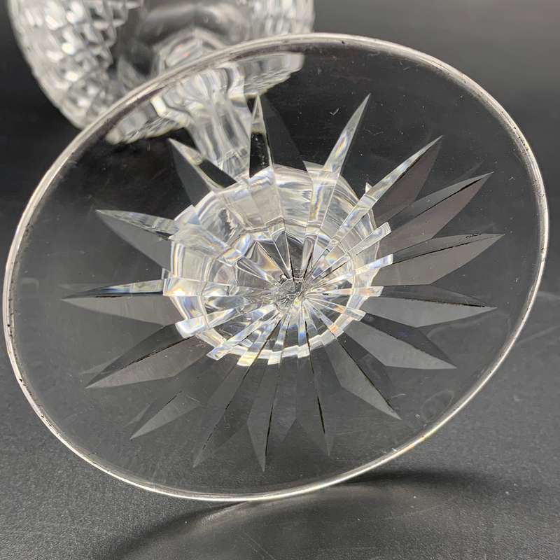 Wonderful Antique Engraved Cut-Crystal Wine Goblet (Stourbridge Glass)