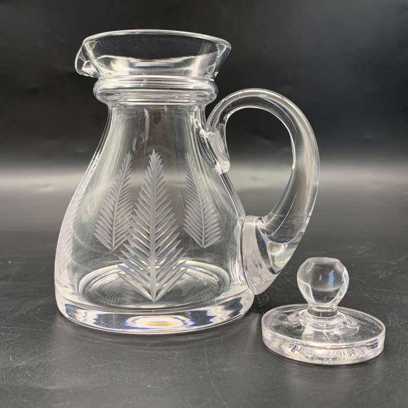 Small Lidded 'Stuart Crystal' Jug (Fern Pattern)