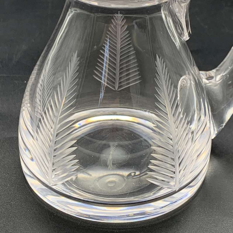 Small Lidded 'Stuart Crystal' Jug (Fern Pattern)