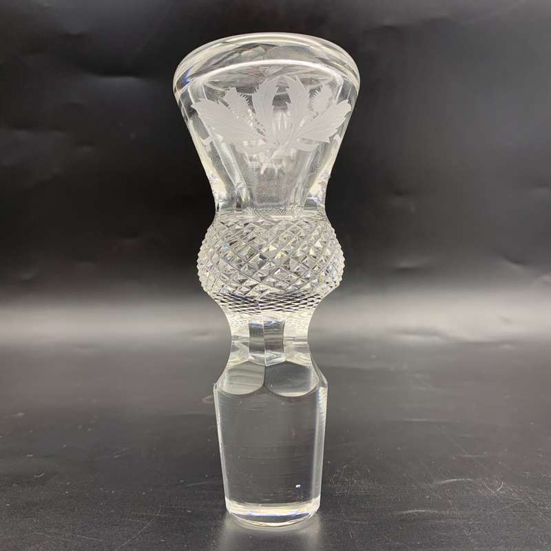 Scarce 'Edinburgh' Crystal Thistle-Cut Claret Jug Decanter