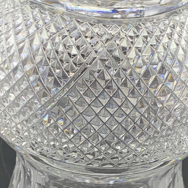 Scarce 'Edinburgh' Crystal Thistle-Cut Claret Jug Decanter