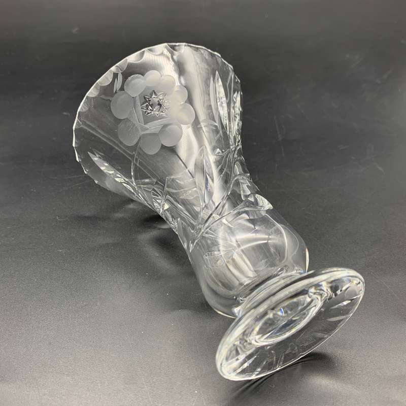 Vintage 'Rose-Cut' Crystal Vase