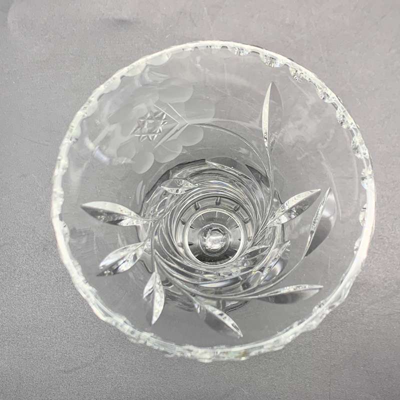 Vintage 'Rose-Cut' Crystal Vase