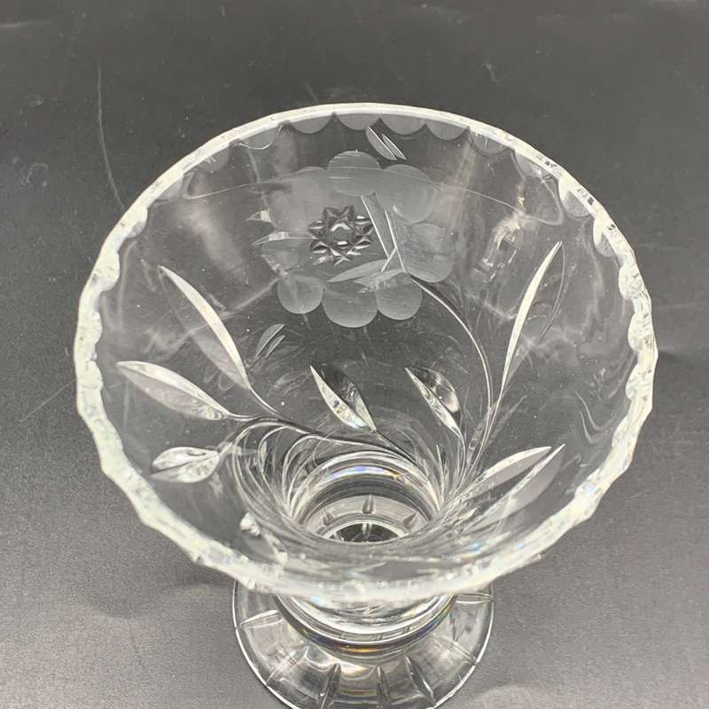 Vintage 'Rose-Cut' Crystal Vase