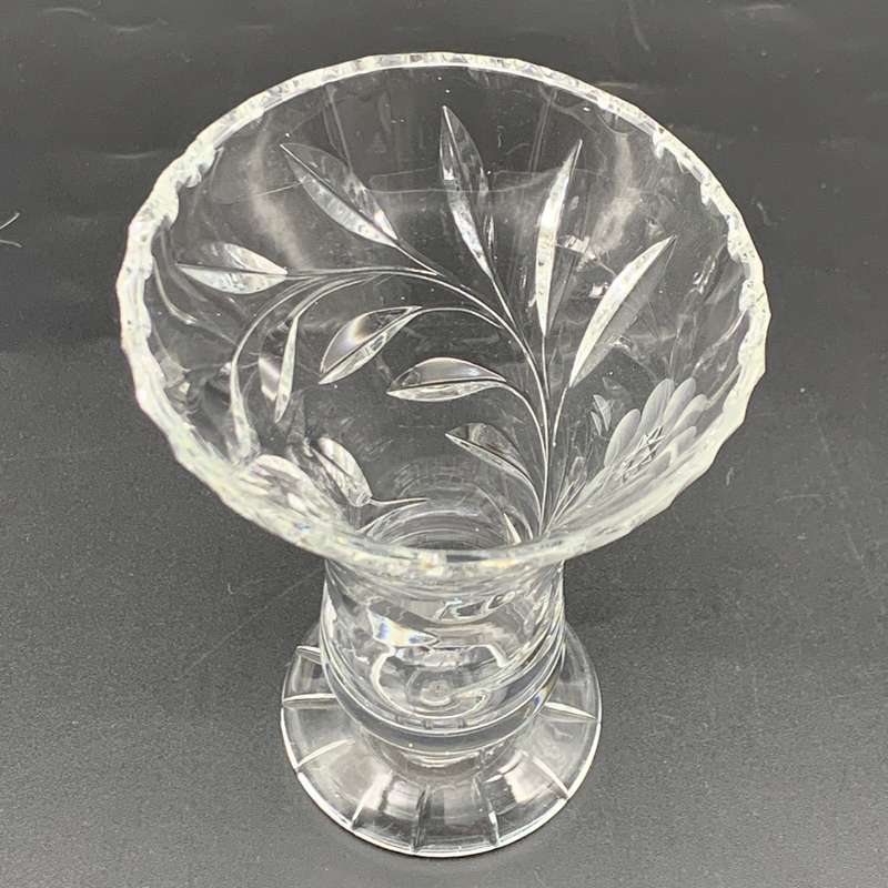 Vintage 'Rose-Cut' Crystal Vase