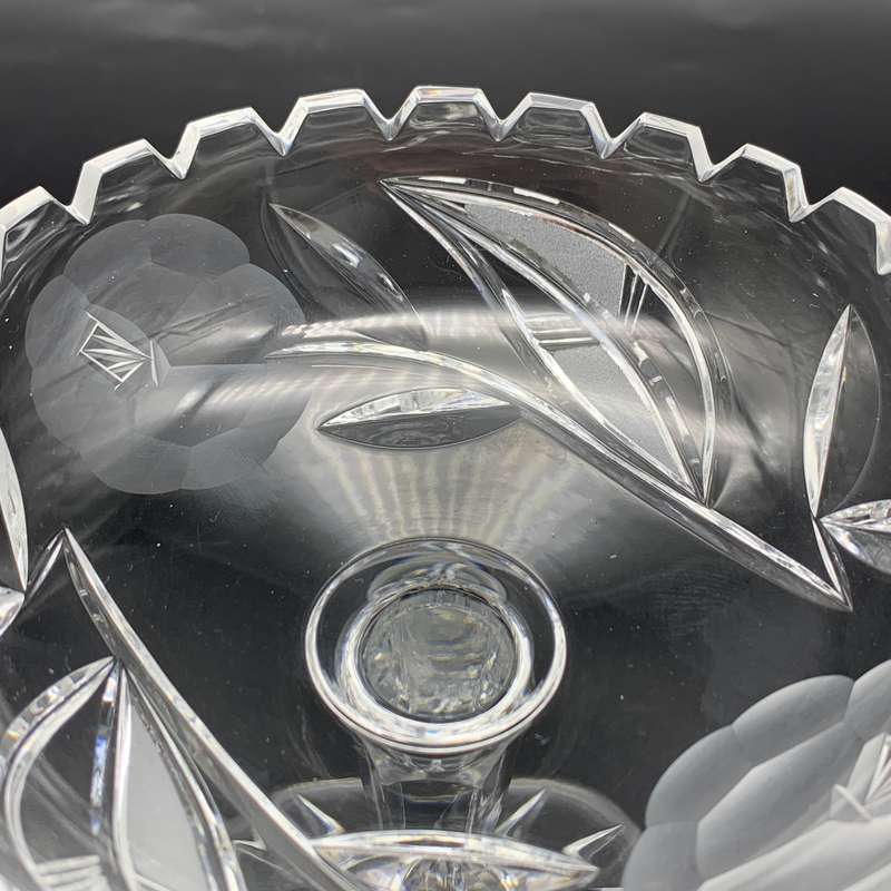 Vintage 'Rose-Cut' Crystal Sweet Stand