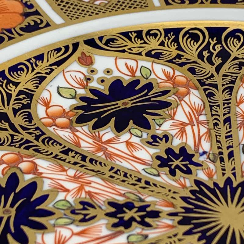 Antique Royal Crown Derby 'Old Imari' Cabinet Plate (1920)