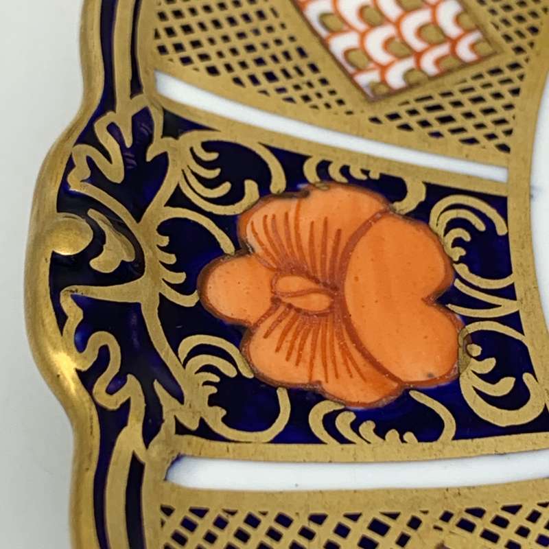 Antique Royal Crown Derby 'Old Imari' Cabinet Plate (1920)