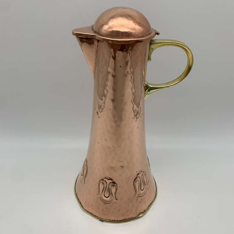 Art Nouveau 'WMF' Copper & Brass Jug