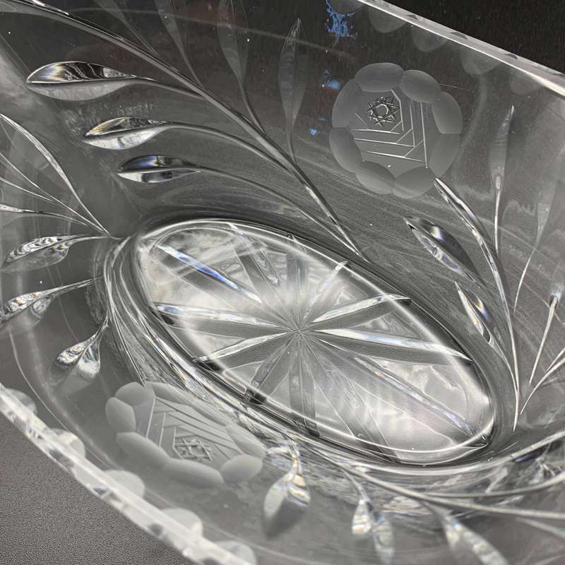 Vintage 'Rose-Cut' Crystal Bowl