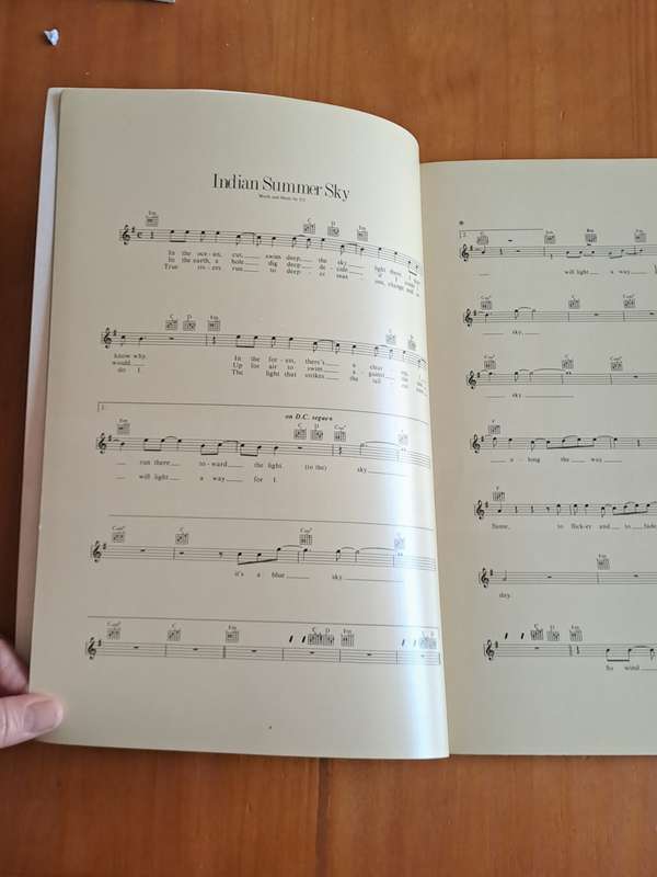U2 Portfolio -  Vintage sheet music book  - 1988 -  Guitar