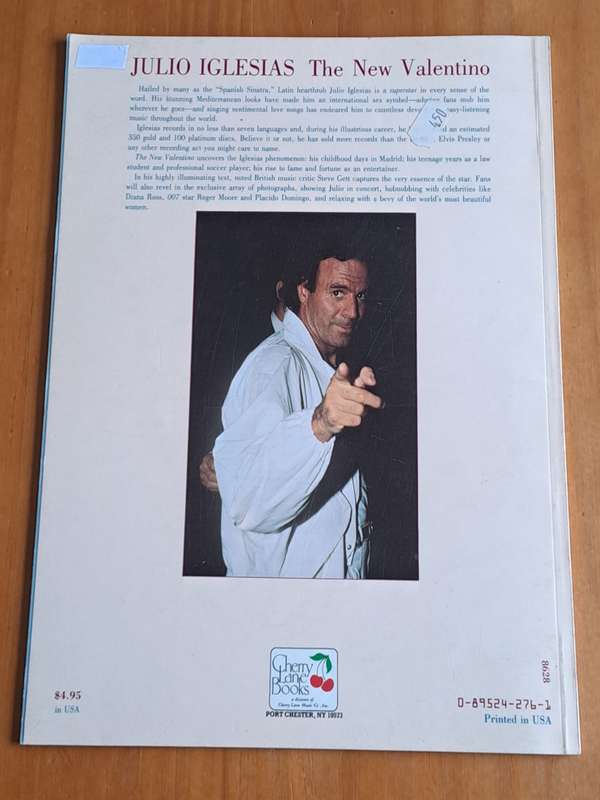 Julio Iglesias: The new Valentino - by Steve Gett - 1985