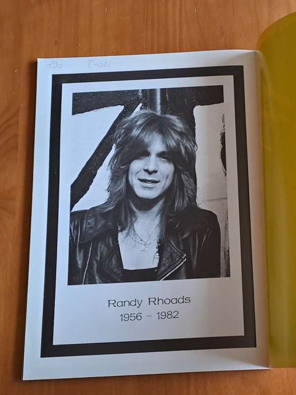 Ozzy Osbourne heavy metal photo book - 1984