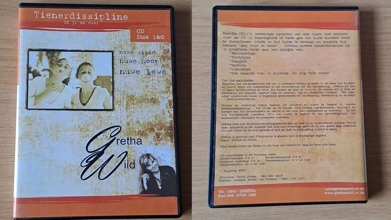 2 Disk CD : Gretha Wiid - Tienerdissipline 10 jr en ouer