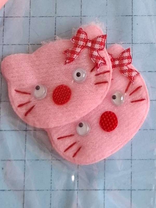 Patch - Pink cat  - pair