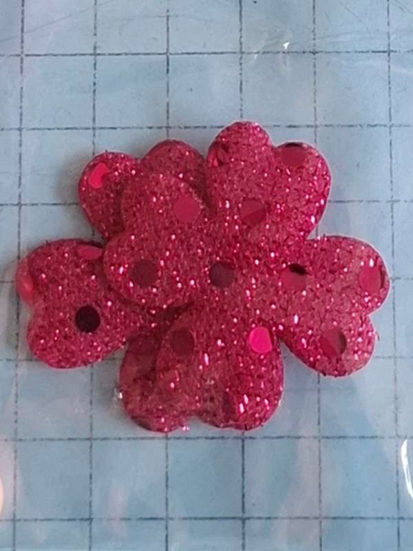 Patch - Pink flower  - pair