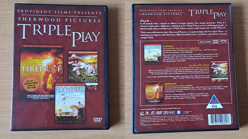 DVD : Triple Play: Fireproof + Facing the giants + Flywheel