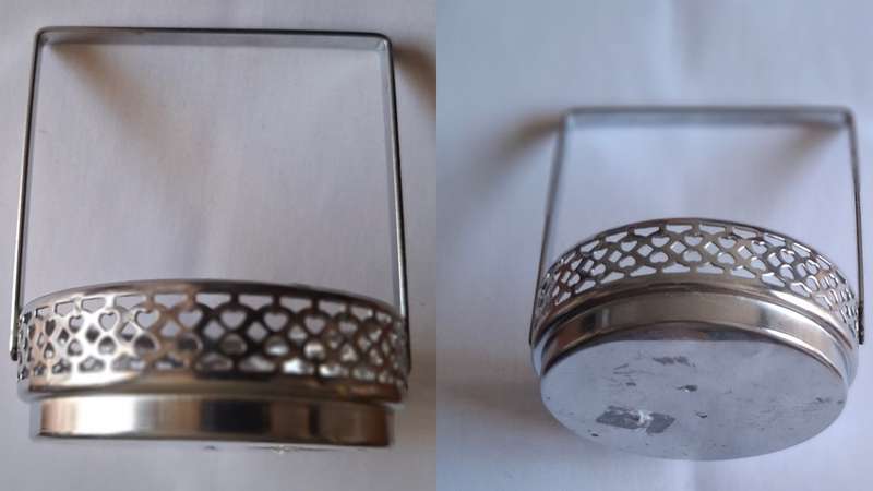 Silver round tray