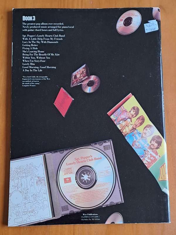 The Best of the Beatles - Sgt Pepper's Lonely Hearts Club Band -  Book 3 - 1987