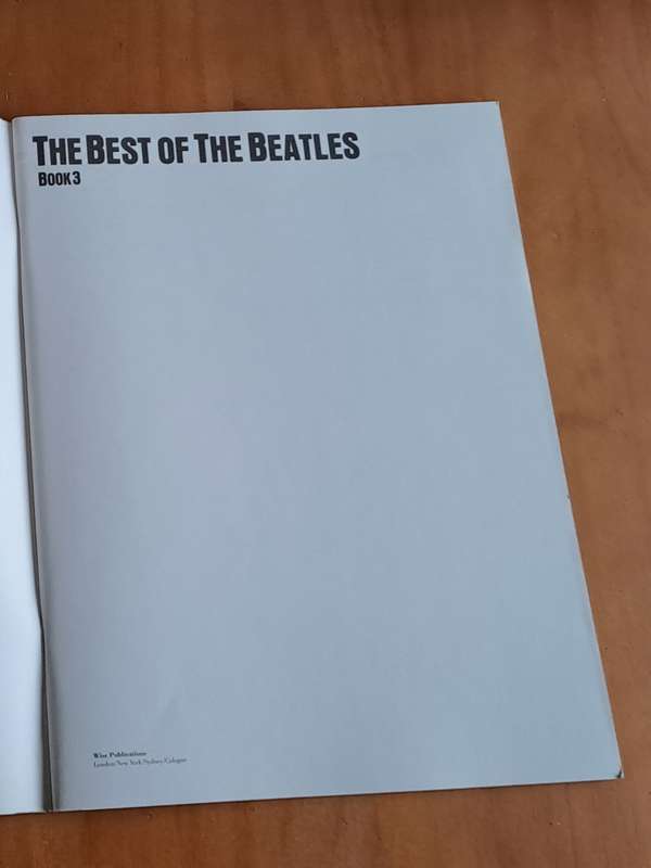 The Best of the Beatles - Sgt Pepper's Lonely Hearts Club Band -  Book 3 - 1987