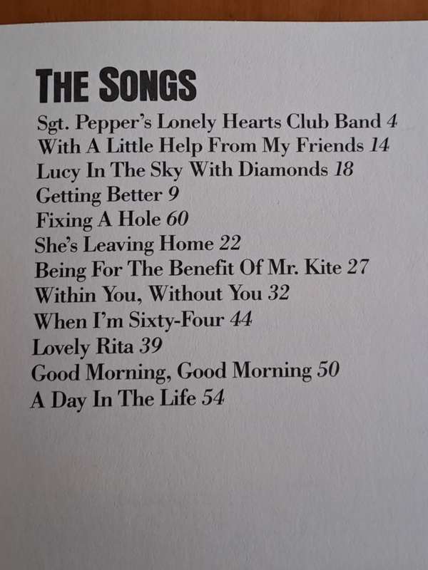 The Best of the Beatles - Sgt Pepper's Lonely Hearts Club Band -  Book 3 - 1987