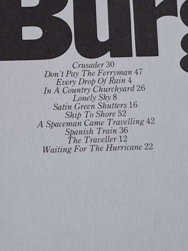 The Great Songs of Chris De Burgh (Piano Vocal Guitar) - by Denver John - 1984