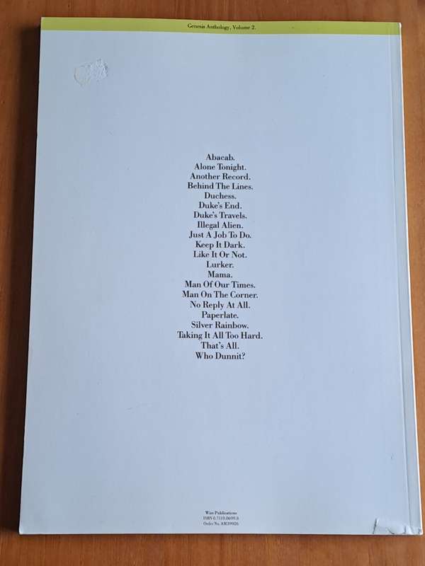 The second Genesis book (Genesis anthology. Volume 2) - by Genesis - 1985 -  Note Condition Issue