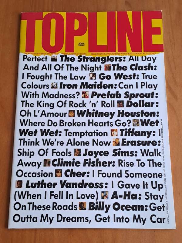 Topline -  Book Three - 1988 -  30 - Melody line arrangements with chord symbols and full lyrics