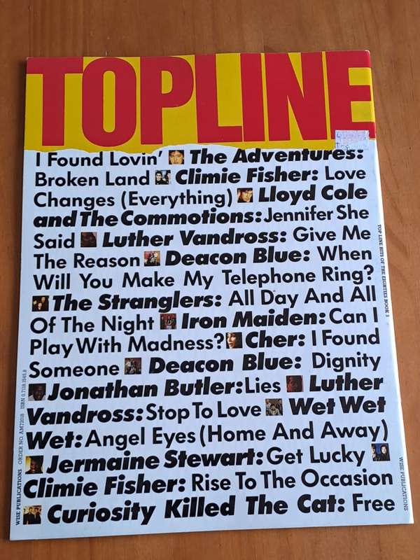 Topline -  Book Three - 1988 -  30 - Melody line arrangements with chord symbols and full lyrics