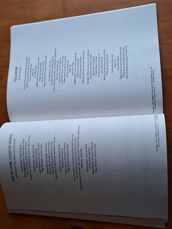 The John Denver songbook - 1971 (?)