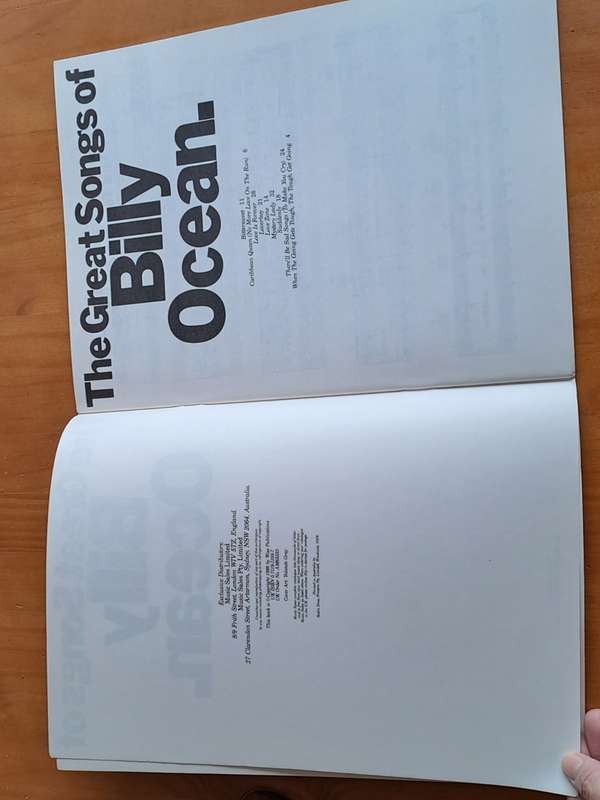The great songs of Billy Ocean. 1986