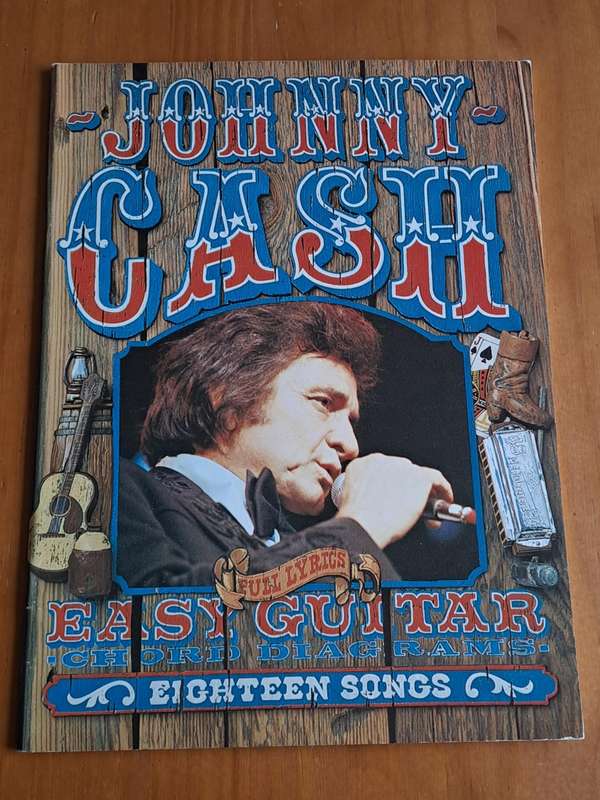 Johhny Cash - Easy guitar chord diagrams and full lyrics - 1977
