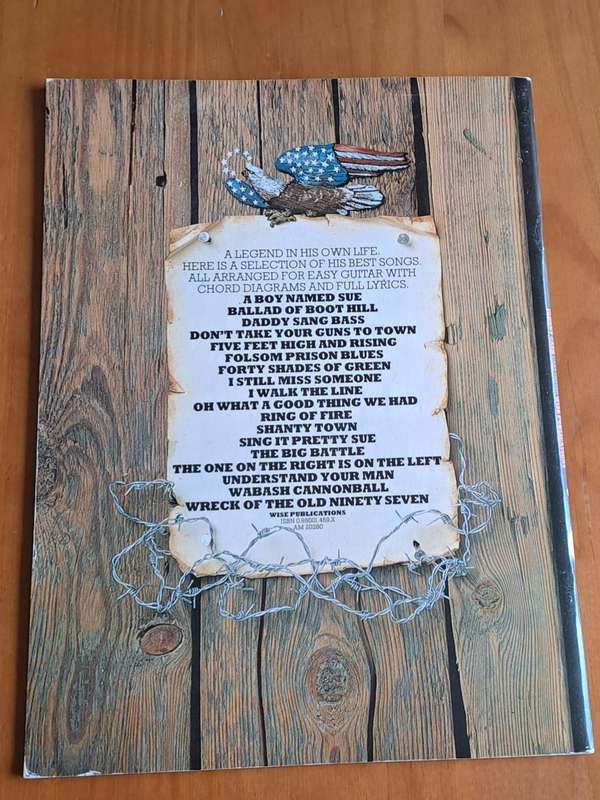 Johhny Cash - Easy guitar chord diagrams and full lyrics - 1977