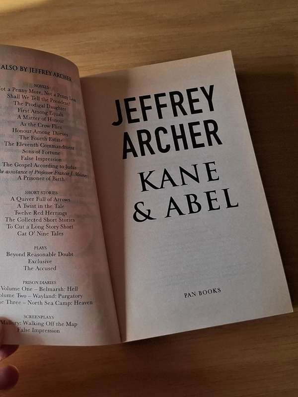 Jeffery Archer -  Kane and Abel -  Softcover -p550