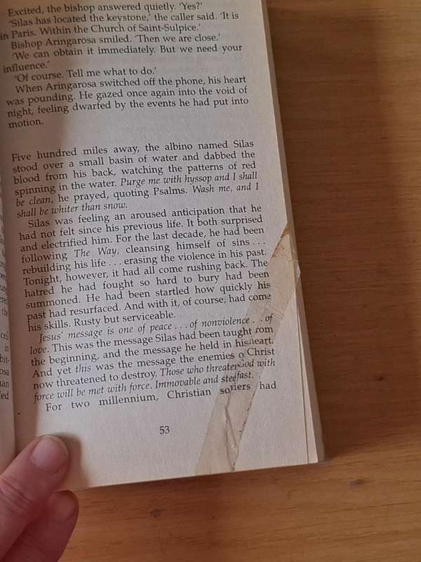 Dan Brown -  The Da Vinci Code -  Softcover - p593