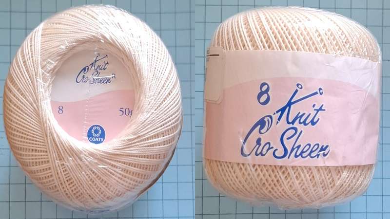 No 8 Knit Cro Sheen -  Beige 50g
