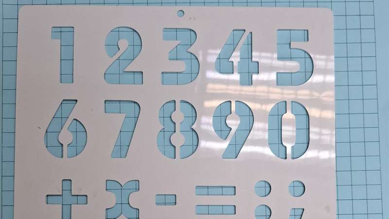 Numerical & symbol stencil