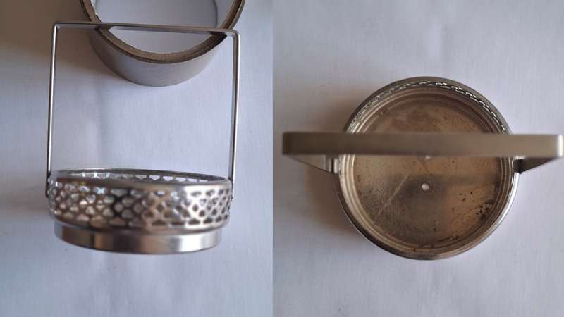 Silver round tray